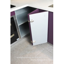 Modern Italian Purple high glossy lacquer kitchen cabinet